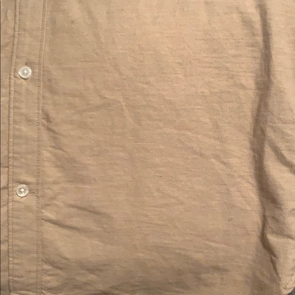 H&M L.O.G.G. Tan 100% cotton button down shirt - Picture 4 of 4
